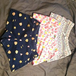 Set of 3 pair of girls shorts